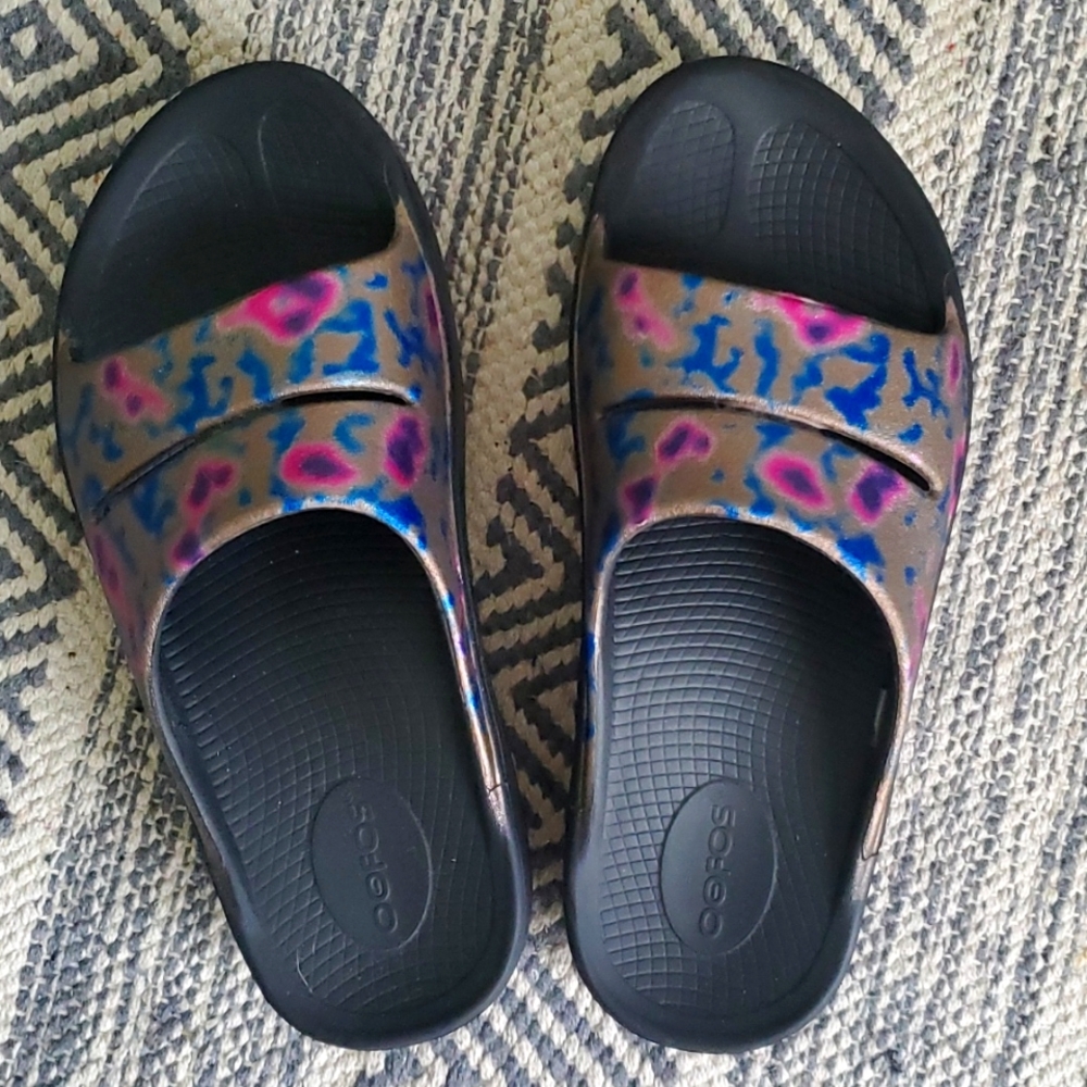 Oofos gently worn
